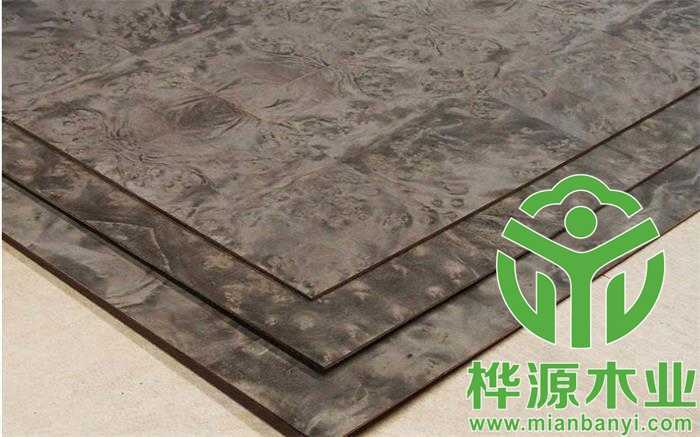 黑胡桃樹榴拼花面板，樹榴木皮拼花