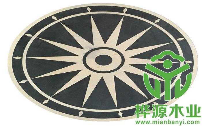 太陽紋木皮拼花，木皮拼花定做
