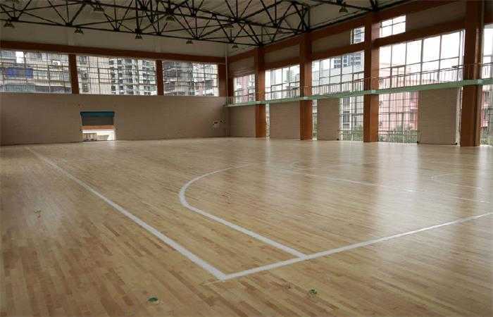 籃球場木飾面裝修效果
